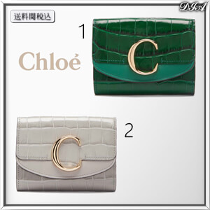 Chloe クロエクロコダイル パターン レザー ウォレット 人気コピー