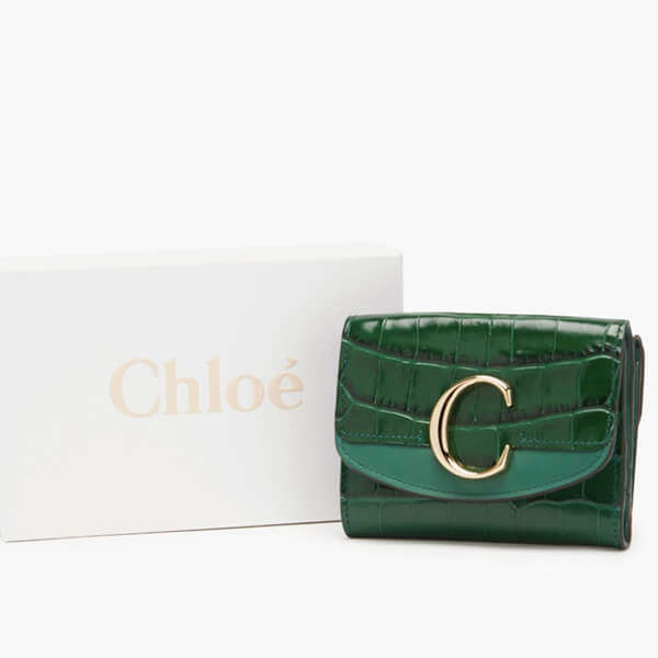 Chloe クロエクロコダイル パターン レザー ウォレット 人気コピー