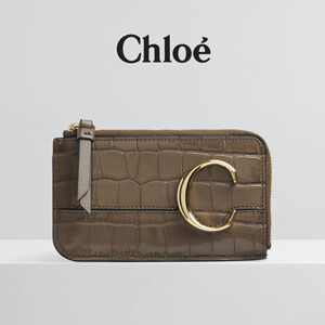 クロエ Chloe C クロコ型押しカード&コインケース☆コピーCHC19UP059A8723