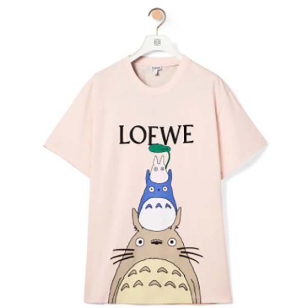 可愛い ロエベ トトロ tシャツ 偽物 コラボ コットン