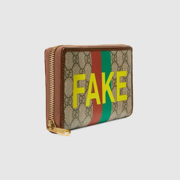 グッチ 財布  GGスプリーム FAKE/NOT 偽物ラウンドジップ 6361692GCAG8280