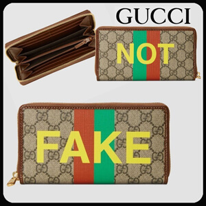 グッチ 財布  GGスプリーム FAKE/NOT 偽物ラウンドジップ 6361692GCAG8280