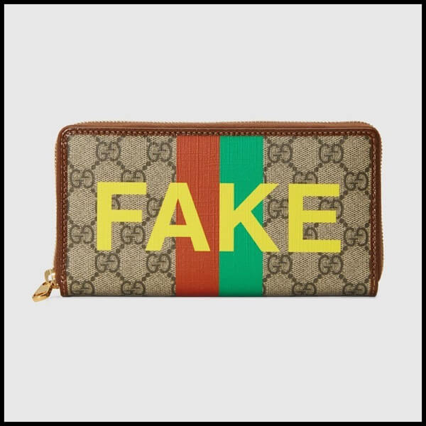 グッチ 財布  GGスプリーム FAKE/NOT 偽物ラウンドジップ 6361692GCAG8280