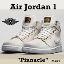 【大人気★限定コラボ】ナイキ Jordan 1 Retro Pinnacle White 偽物705075-130 2015