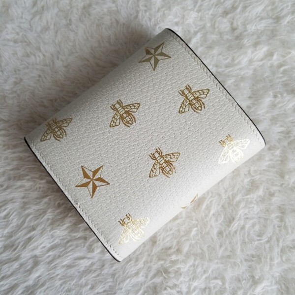 破格値 グッチ(グッチ) GG Ladies Bee Wallet 三つ折り財布 偽物 453155 DJ2KG 9089