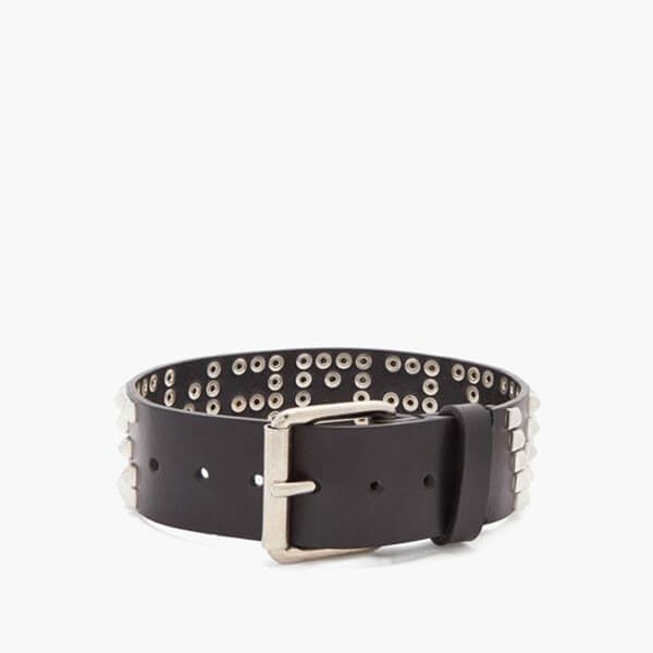 送料関税無料 [ヴェトモン] コピー   Studs logo leather choker