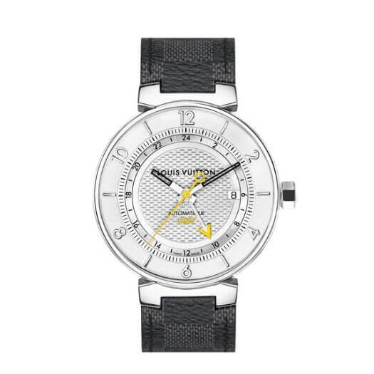 ルイヴィトン時計 TAMBOUR MOON GMT 41.5 GREY 偽物 Q8D31Z