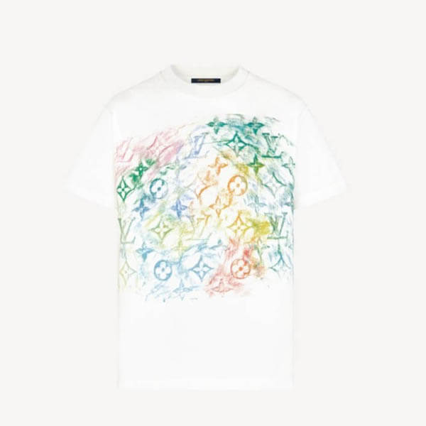 【新作】LV Tシャツ フロントプリンテッド パステル モノグラム 偽物 1A8GUQ