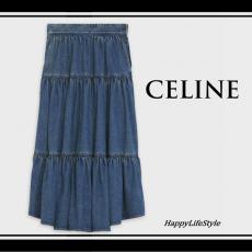 セリーヌお気に入り♪◇プレーリー Long Skirt◇ スカート/デニム 偽物