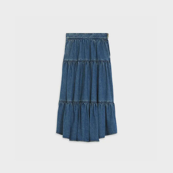 セリーヌお気に入り♪◇プレーリー Long Skirt◇ スカート/デニム 偽物