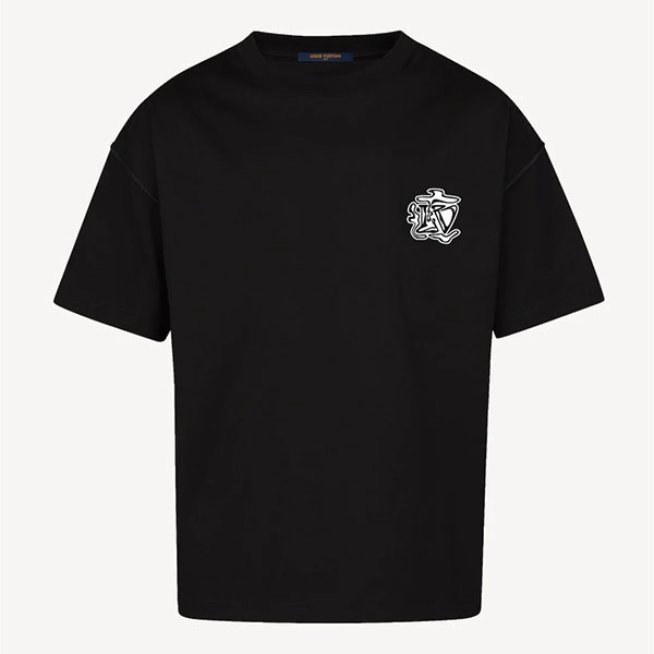 ルイヴィトン スモークプリンテッドTシャツ 偽物 1A5TZO