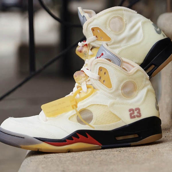 ナイキ × Off-White / Air Jordan5 Sail エアジョーダン5 セイル