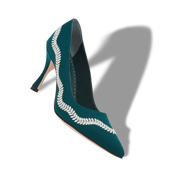 MANOLO BLAHNIK ★直営 TOSCA 国内未入荷 ダークティール ウール