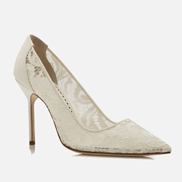 MANOLO BLAHNIK★BBLA BRIDE★レースポインテッドトゥパンプス★