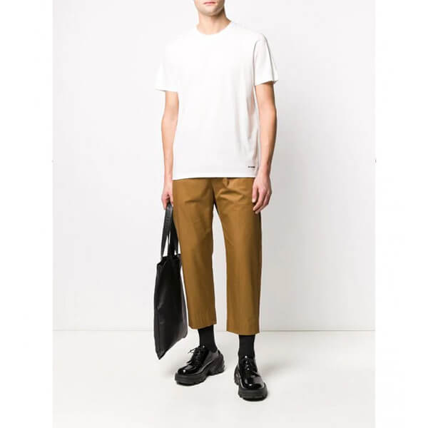 【Jil Sander】裾ロゴ 半袖 Tシャツ コピー  JPUS706530MS248808 100