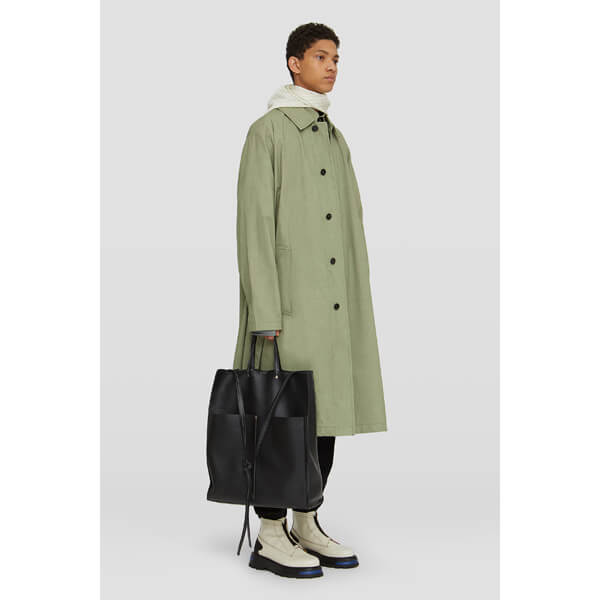 【人気】JIL SANDER コットン製シングルブレストコート JSMS430301-MS243600