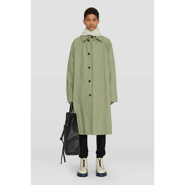 【人気】JIL SANDER コットン製シングルブレストコート JSMS430301-MS243600