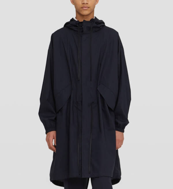 【JIL SANDER】バック偽物 ロゴ★コットン パーカー Dark Blue