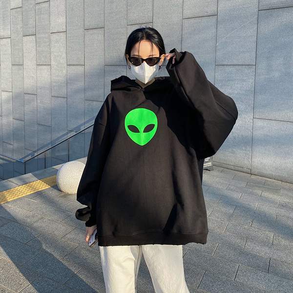 バレンシアガ】 21SS ALIEN Alien Overfit Hoodie