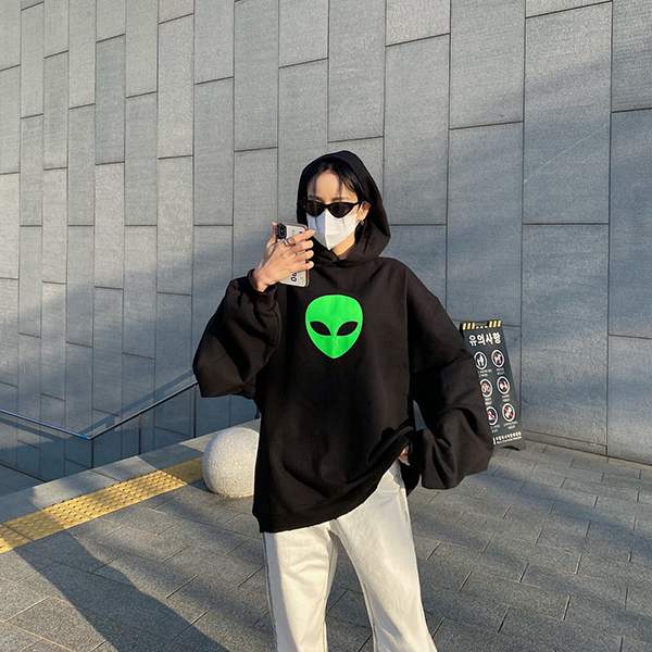 バレンシアガ】 21SS ALIEN Alien Overfit Hoodie