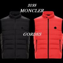 21SS【MONCLER】モンクレール 新作 ベスト シリコンロゴ入りライトダウンベストGORD...