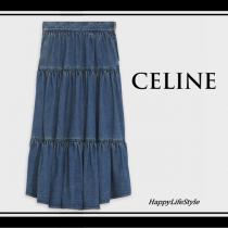 セリーヌお気に入り♪◇プレーリー Long Skirt◇ スカート/デニム 偽物