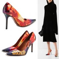 VETEMENTS × STAR WARS コラボ レザー ポイントトゥ パンプス