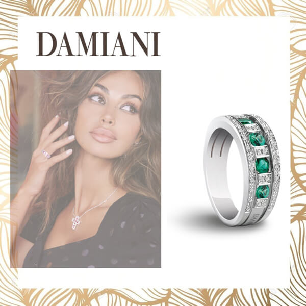 【DAMIANI】Belle Epoqueエメラルドリング☆0.21Kt. 20039701