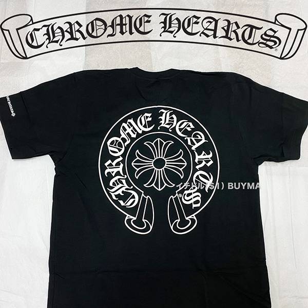  クロムハーツ Tシャツコピー CH Horseshoe Tee Black