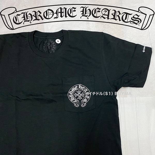  クロムハーツ Tシャツコピー CH Horseshoe Tee Black