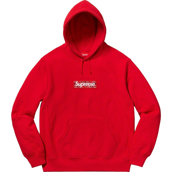 ★シュプリーム コピー FW19 Week16★ Bandana Box Logo Hooded Sweatshirt