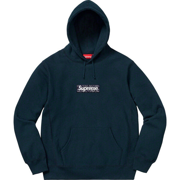 ★シュプリーム コピー FW19 Week16★ Bandana Box Logo Hooded Sweatshirt