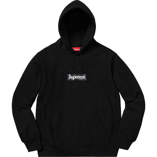 ★シュプリーム コピー FW19 Week16★ Bandana Box Logo Hooded Sweatshirt