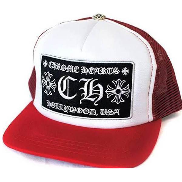 クロムハーツ 帽子 偽物 /Trucker Hat/トラッカーキャップ /赤