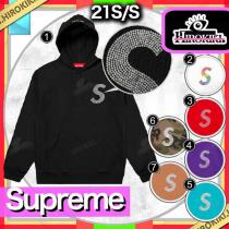 21SS /シュプリーム偽物 Swarovski S Logo Hooded Sweatshir...