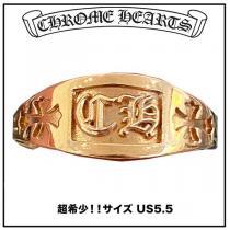 クロムハーツ 22k Gold CH Plus Ring ゴールド リングコピー US5.5