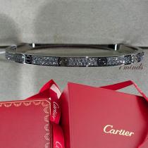 カルティエ - LOVE Bracelet Small, White Gold, Diamond...