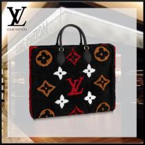 秋冬新作 ルイヴィトン偽物 19AW LV ONTHEGO オンザゴー モコモコバッグ TEDDY M55421