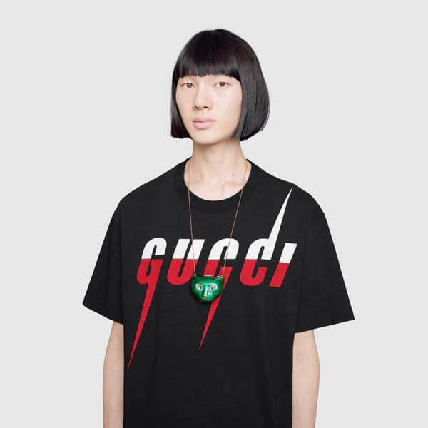 累積売上総額第１位【グッチ★20春夏】Tシャツ W/ グッチ BLADE