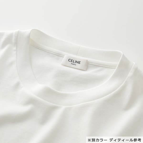 21SS【セリーヌ】クロップド セリーヌTシャツコピー コットンジャージー