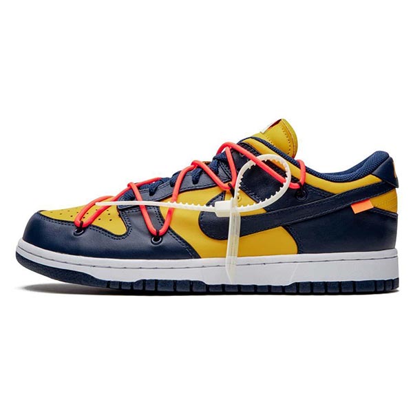 オフホワイト×ナイキ ダンク ミシガン 偽物  Dunk Low Navy CT0856-700 世界が欲しがるスニーカーの王者♪