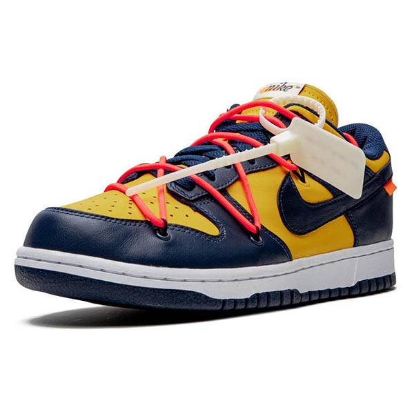 オフホワイト×ナイキ ダンク ミシガン 偽物  Dunk Low Navy CT0856-700 世界が欲しがるスニーカーの王者♪