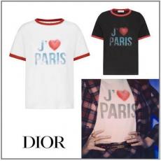 可愛いディオール 21 新作 Tシャツ ≪I Love Paris≫偽物 2色