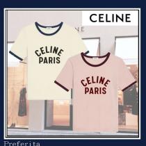 【セリーヌ】PARIS Tシャツ偽物 コットンジャージー 半袖