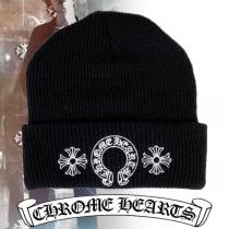 クロムハーツ スーパーコピーマティ ボーイ ブラック 'CHOMPER' BEANIE