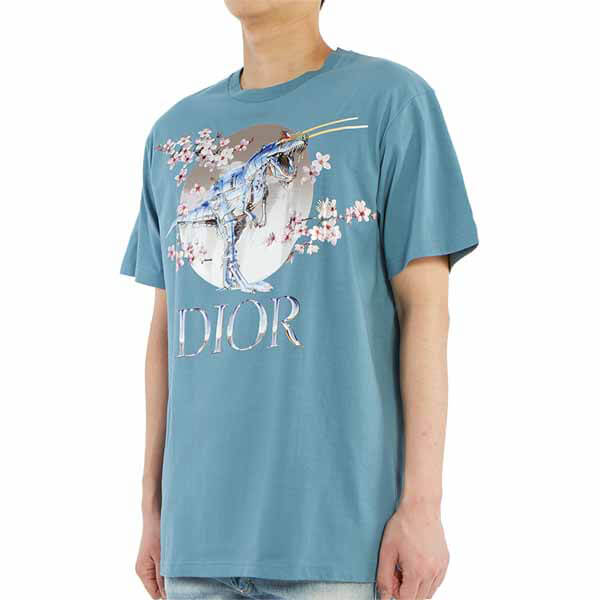 ディオール x Sorayama ロゴプリント Tシャツ偽物☆2色