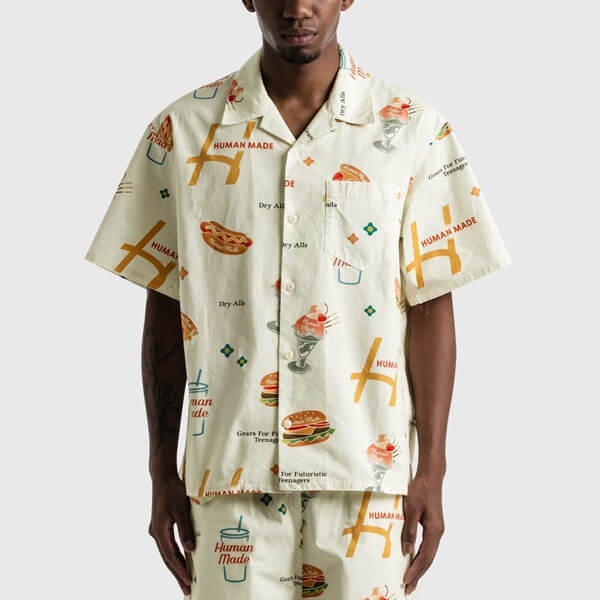 残少! ヒューマンメイド JUNK FOOD ALOHA SHIRT コピー アロハシャツ