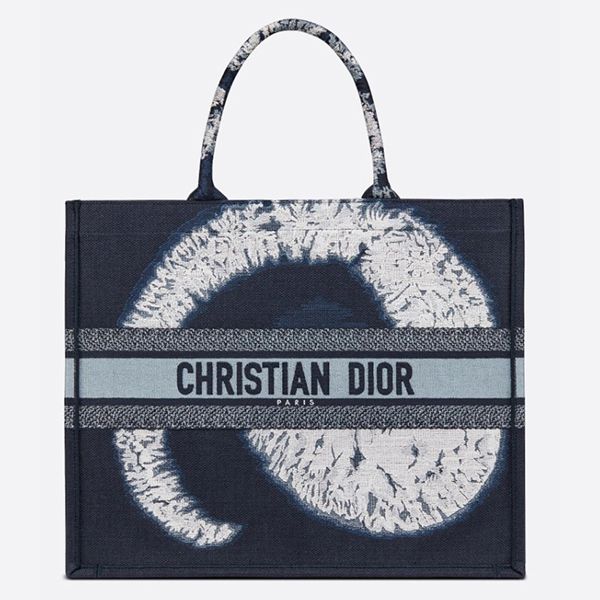 【Christian ディオール】コピーお洒落BLUE☆人気BOOK TOTE