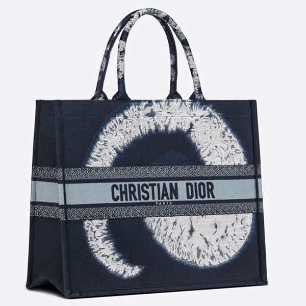 【Christian ディオール】コピーお洒落BLUE☆人気BOOK TOTE