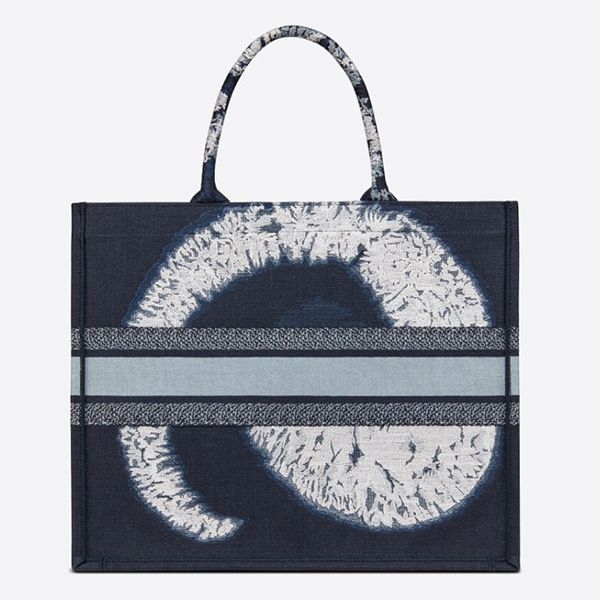 【Christian ディオール】コピーお洒落BLUE☆人気BOOK TOTE